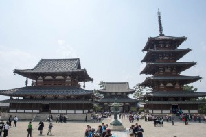 西院伽藍の大講堂からの眺め